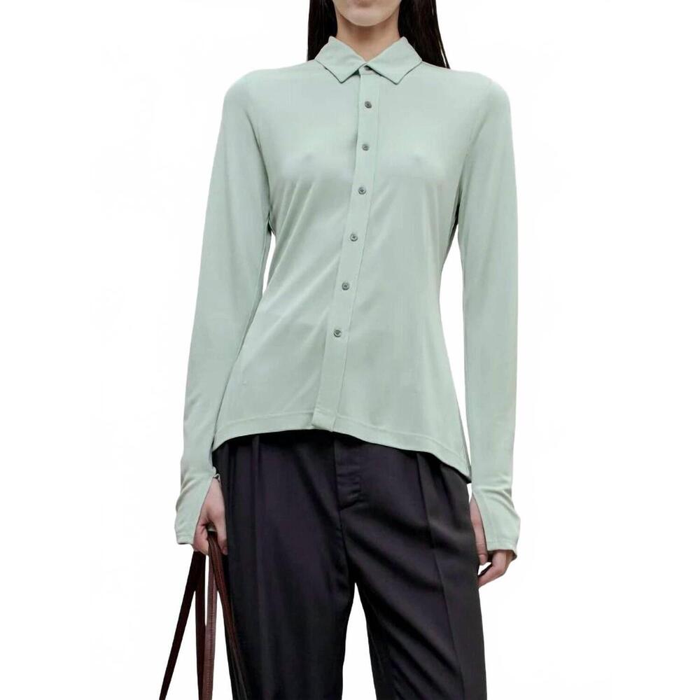 NEW KALLMEYER frankie button down shirt in jade